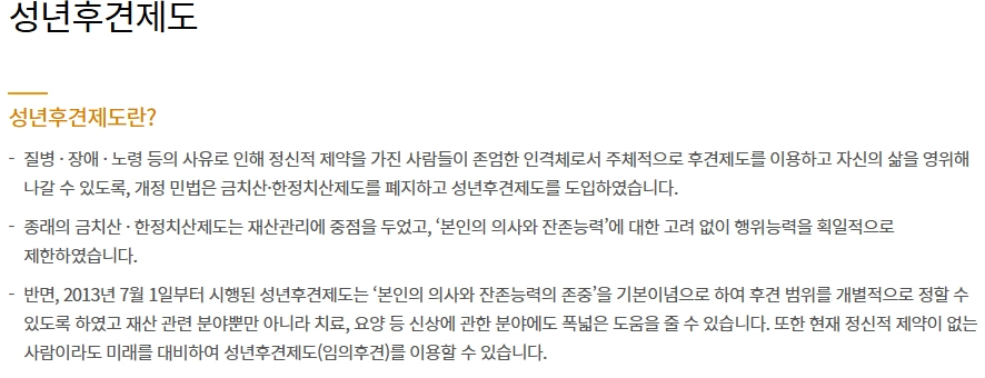 성년후견인 제도 신청 방법 절차, 대상자, 필요서류 3