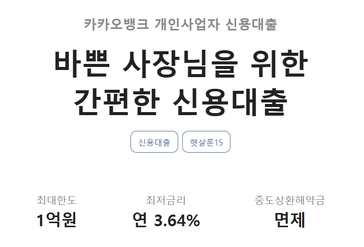 소득 없는 개인사업자 대출 가이드 3