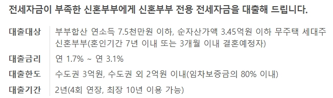 신혼부부 전세 대출 가이드 11