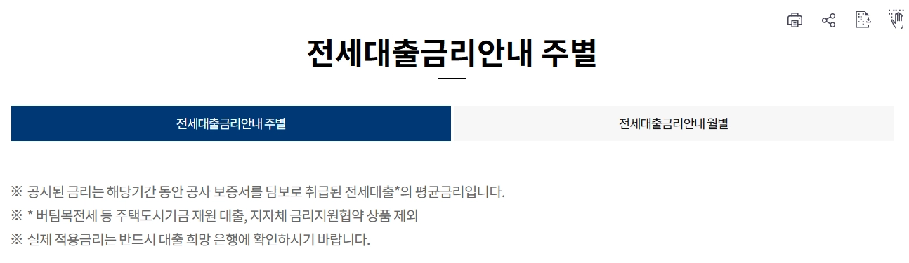 1주택자 전세자금대출 가이드 조건, 금리, 한도 총정리 7