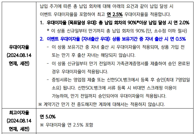 40주 맘 적금, 신한은행의 특별한 혜택을 알아보세요! 7