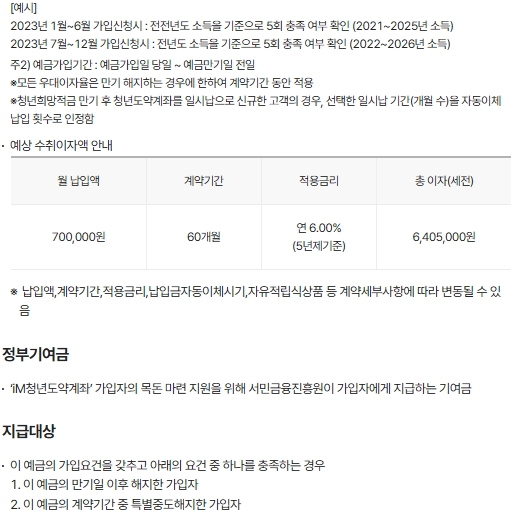 iM뱅크 iM청년도약계좌