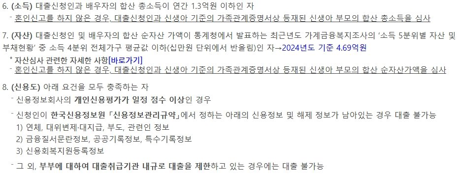 2024년 신생아 특례 구입자금 대출 조건, 금리, 한도, 신청방법 12