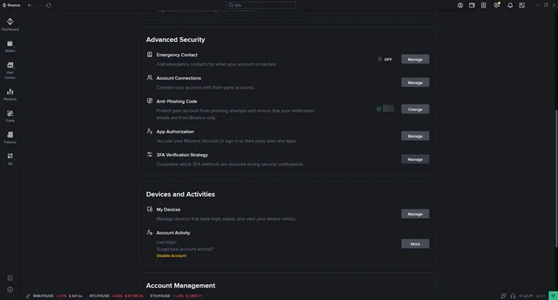 바이낸스 2FA OTP 설정 완벽 가이드 - 보안 강화 및 계정 보호 핵심 방법 1