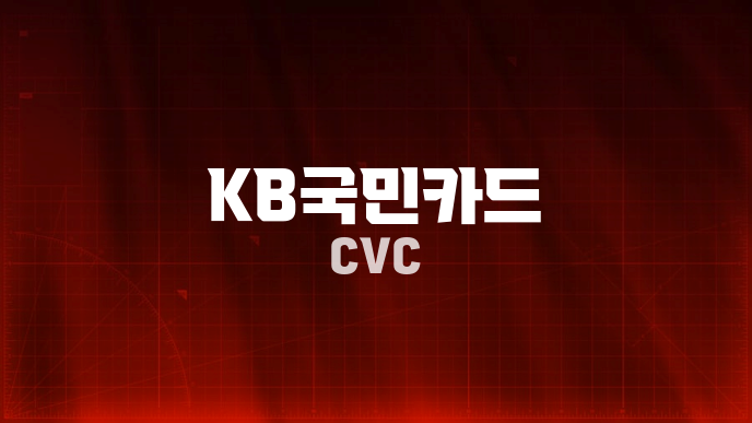 KB국민카드 CVC