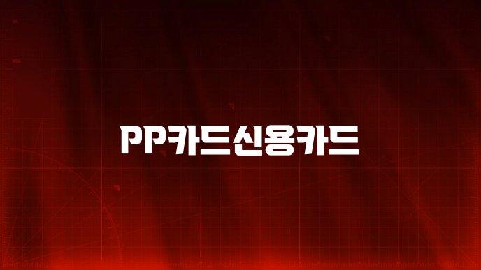 PP카드신용카드
