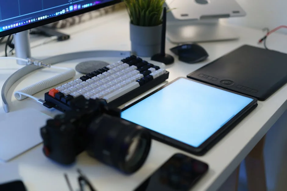 구독 서비스 비교 메모와 노트북 화면