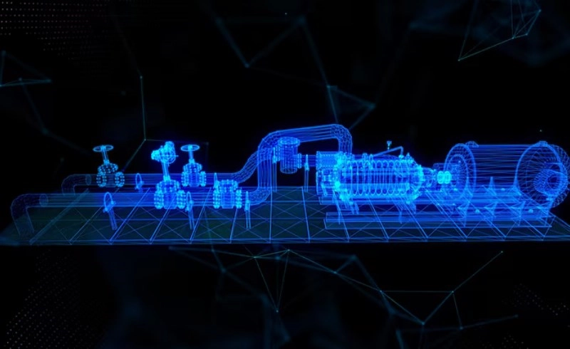 광물 추출을 위한 첨단 설비를 갖춘 공장 전경