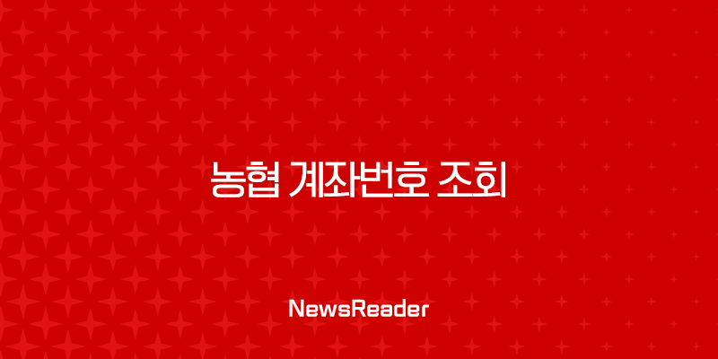 농협 계좌번호 조회, 앱으로 1분 만에 찾는 5가지 방법 총정리 29