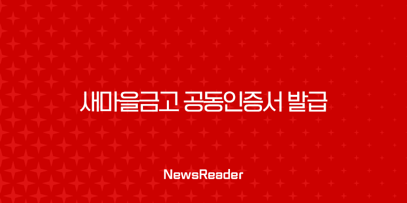 새마을금고 공동인증서 발급, 재발급 방법과 필요 서류 총정리 27