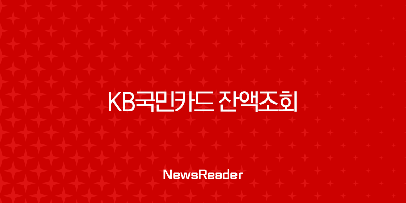 KB국민카드 잔액조회 4가지 방법 (KB Pay 앱, 홈페이지, 고객센터, 어카운트인포) 완벽정리 2 KB국민카드 잔액조회 4가지 방법 (KB Pay 앱, 홈페이지, 고객센터, 어카운트인포) 완벽정리 1