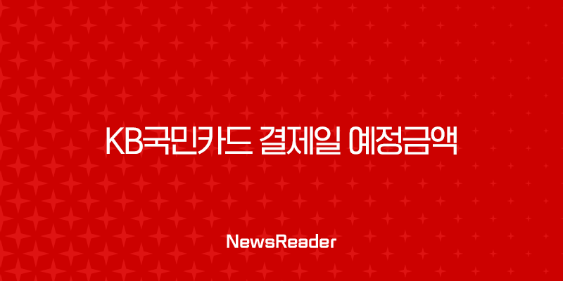 KB국민카드 결제일 예정금액 조회 KB Pay 앱으로 1분 만에 확인하는 꿀팁 1
