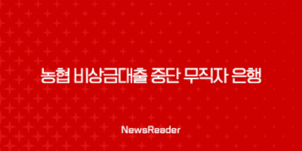 농협 비상금대출 중단 무직자 은행 상품 정리 41