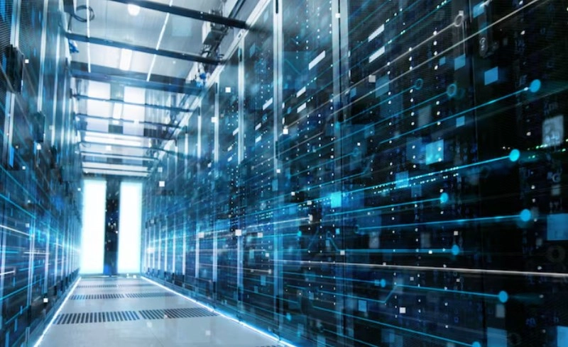 전력 설비 관련주, AI 데이터센터 전력 수요 폭증으로 인한 역대급 슈퍼사이클 수혜주 완벽 분석 2 수많은 서버가 가동 중인 현대적인 데이터센터 내부 전경