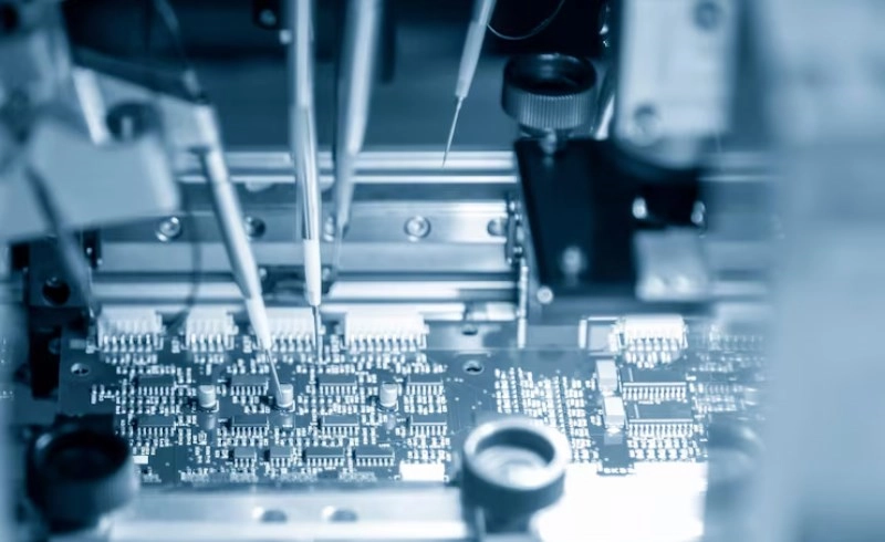 반도체 장비가 가동되는 공장 내부 모습