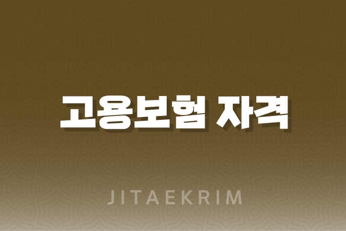 고용보험 자격 이력내역서 발급 가이드 1