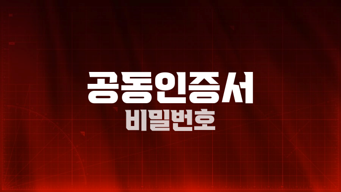 공동인증서 비밀번호