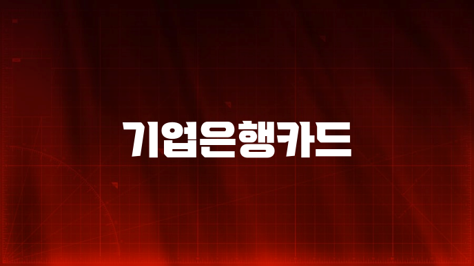 기업은행카드