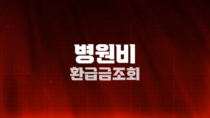 병원비 환급금 조회