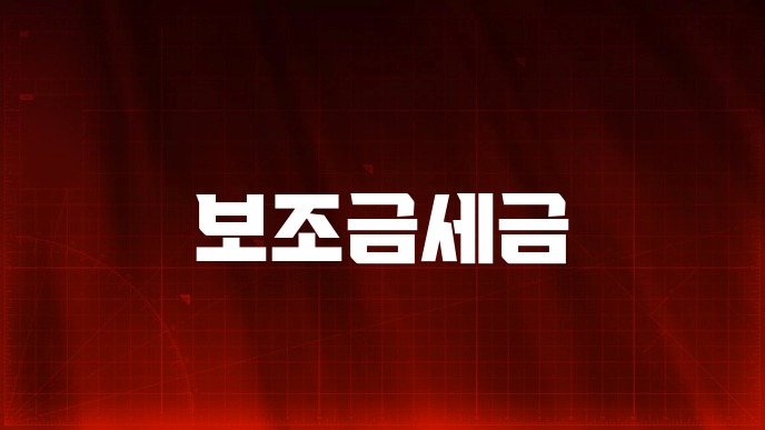 보조금세금