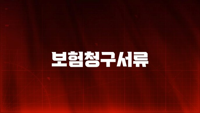 보험청구서류