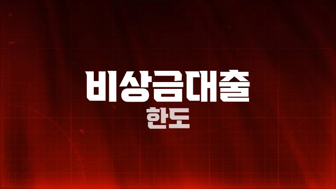 비상금대출 한도