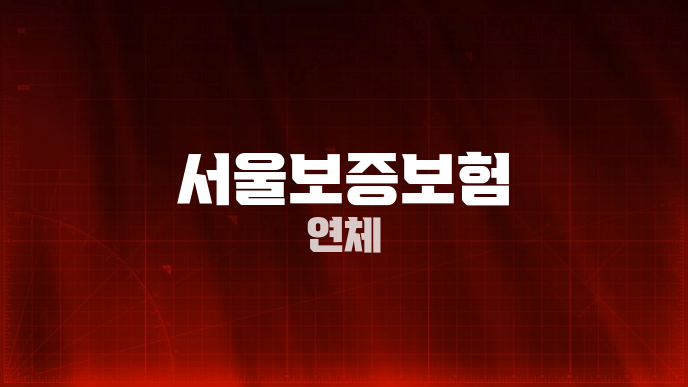 서울보증보험 연체