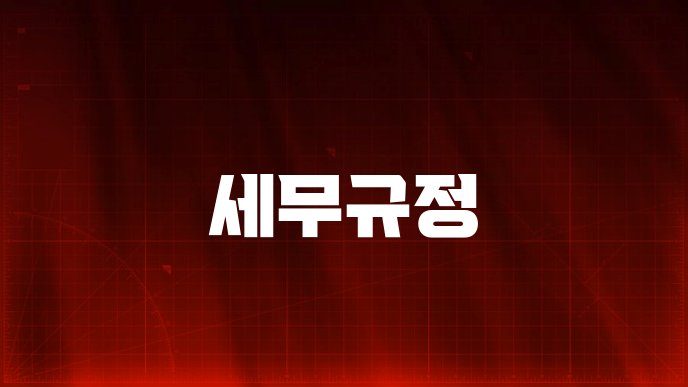 세무규정