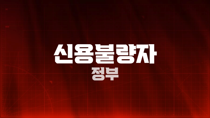 신용불량자 정부