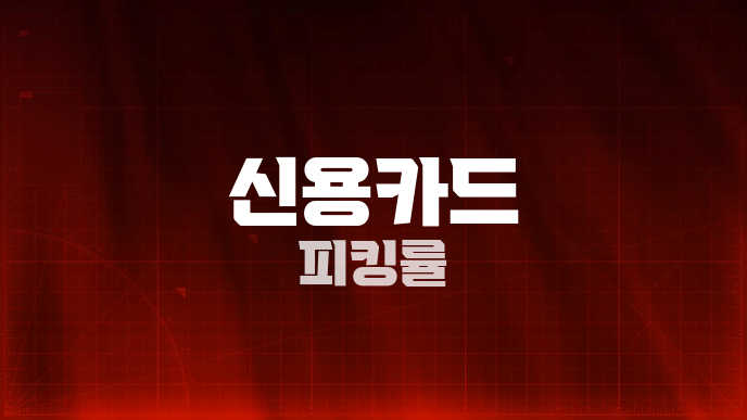신용카드 피킹률