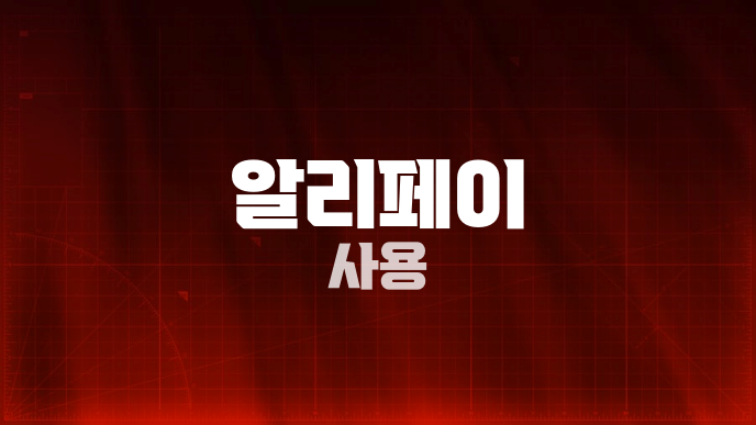알리페이 사용