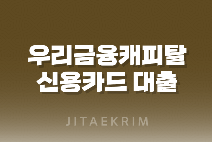 우리금융캐피탈 신용카드 소지자 대출 : 모바일로 간편하게! 11