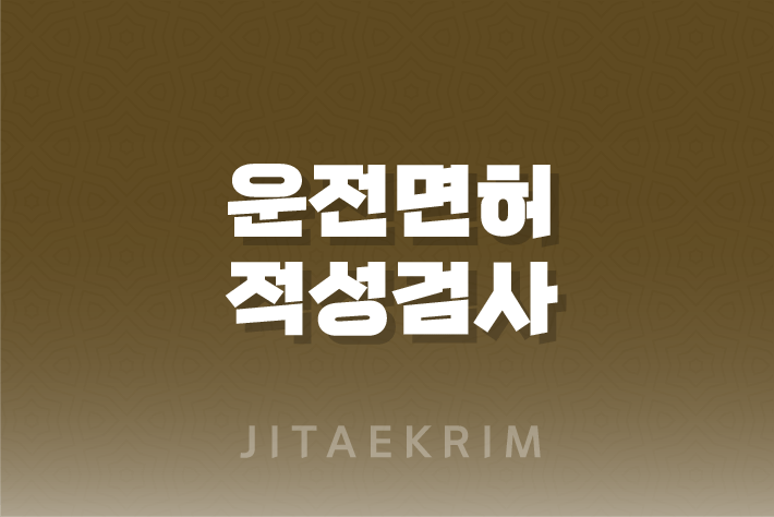 운전면허 적성검사