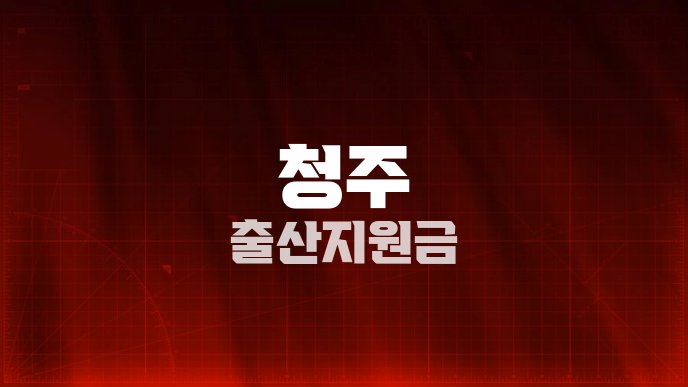 청주 출산지원금