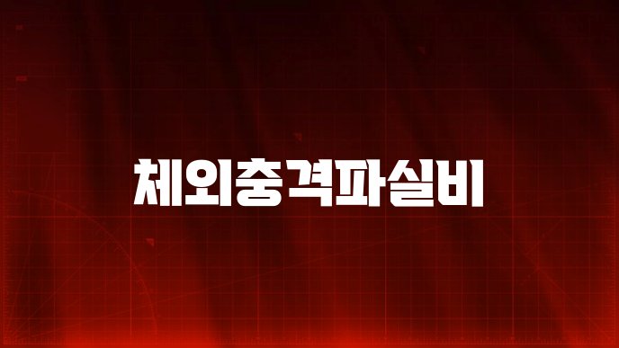 체외충격파실비