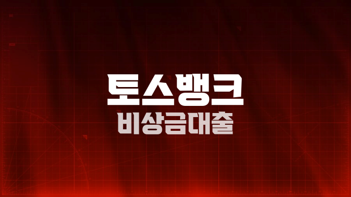 토스뱅크 비상금대출
