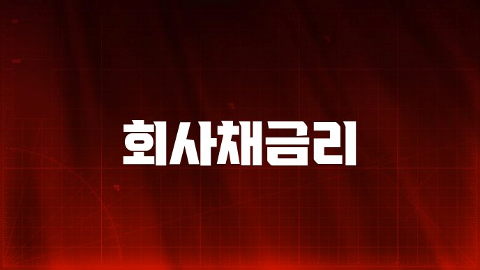 회사채금리